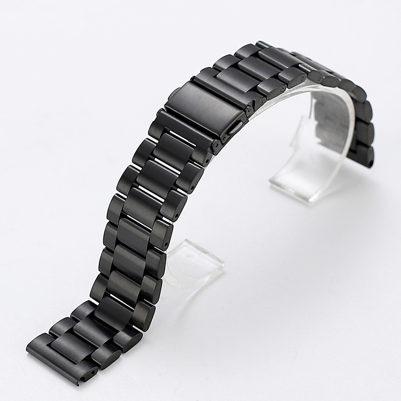 Aplicable Apple applewatchs10 correa de reloj Huawei GT5 de tres cuentas de acero inoxidable sólido iwatch correa de reloj