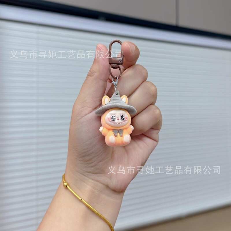 门扣拉布布挂饰钥匙扣摆件书包包包挂件学生少女卡通礼品|undefined