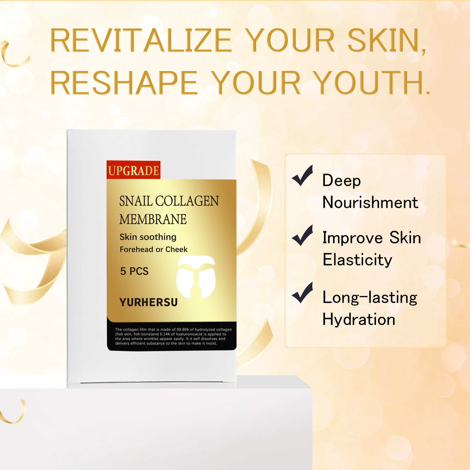 Увлажняющая питательная омолаживающая крем-маска с коллагеном улитки YURHERSU