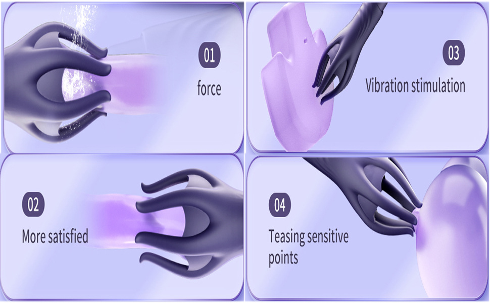 Six-Finger Claw Automatic Prostate Massager, Silicone Male Training Device — detail image 10