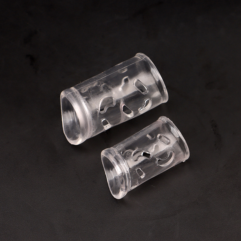 TPE Foreskin Fixator Care Ring, Hollow Design, Milky White, Slip-on Fit — detail image 3