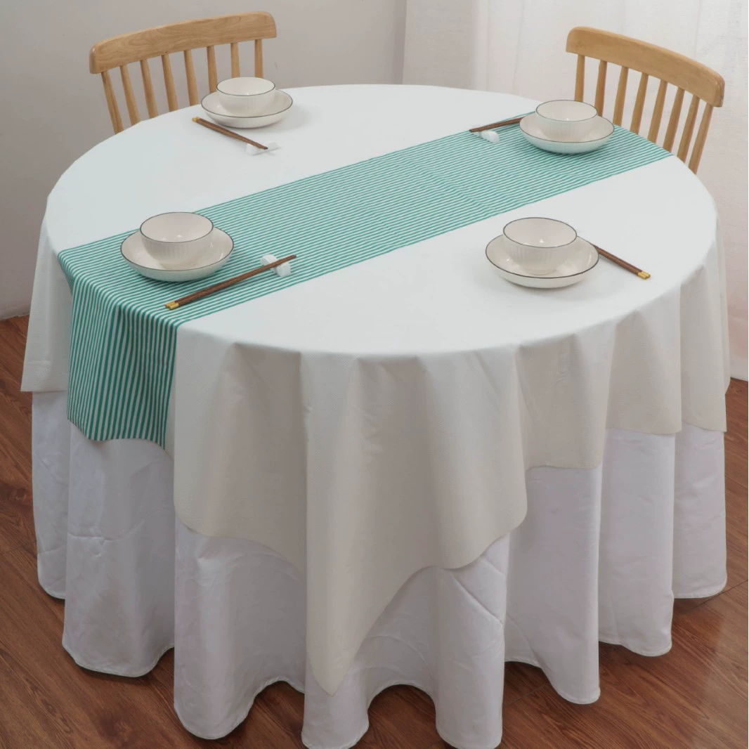 Одноразовая скатерть, утолщенная скатерть, скатерть для ресторана, отеля, прямоугольный круглый стол, водонепроницаемая и маслостойкая, не требующая мытья каменная ткань