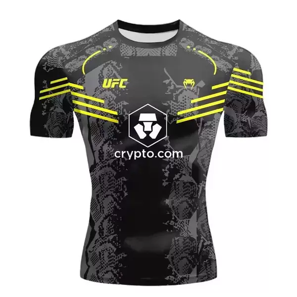 【Ufc&Mma】European and American Cross-Border Foreign Trade Unlimited Fighting Boxing Uniforms Short-Sleeved T-Shirt 3D Digital Printing