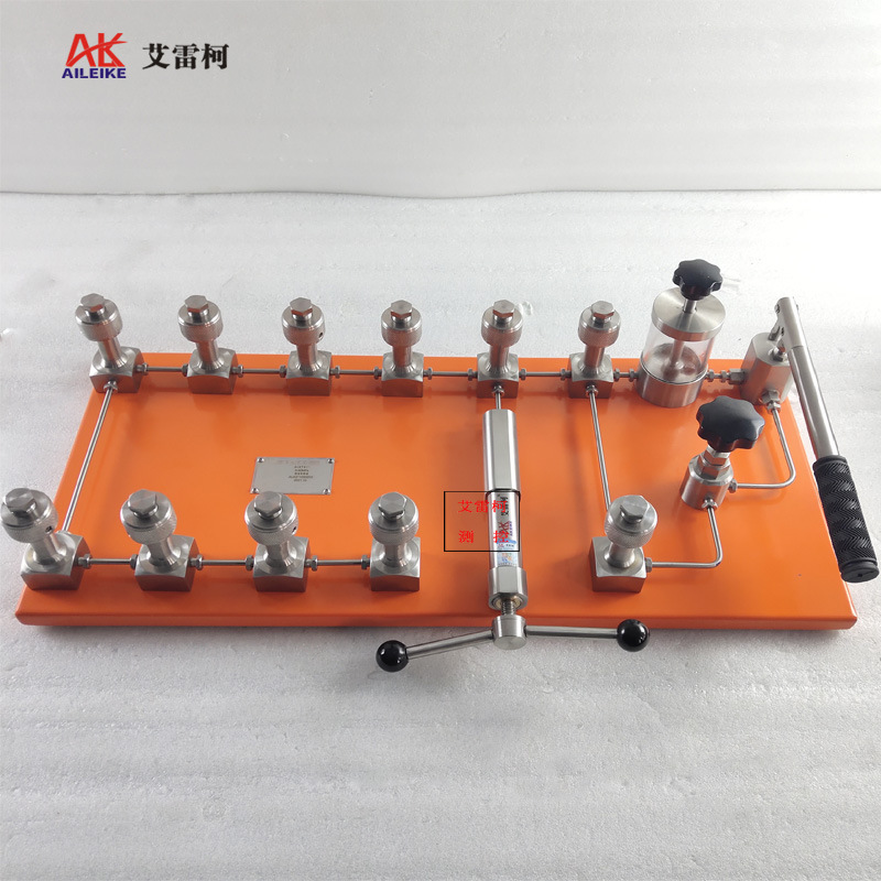 艾雷柯 液压校准台 ALKT811 油压校验测试台式手动压力泵校准台