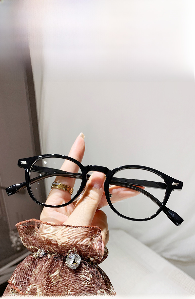 Fashionable retro small round frame anti-blue light presbyopic glasses for women fashionable personalized HD Western style presbyopic glasses for the _voghion.com