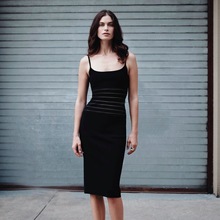 明星时尚秀场吊带透视绷带连衣裙受压低胸性感网纱女裙辣妹包臀裙