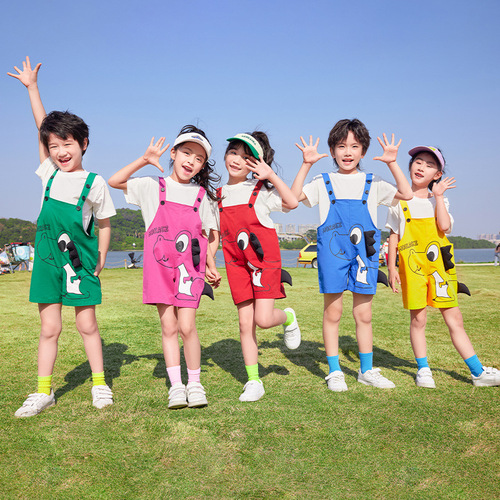 Kindergarten uniform summer college British style short-sleeved summer graduation photo children's class uniform primary school uniform summer clothing
