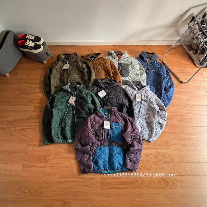 High-Quality Bata Retro Diamond-Patterned Pilot Autumn and Winter Casual Lightweight Windproof and Waterproof Warm Hoodie Cotton Coat 610