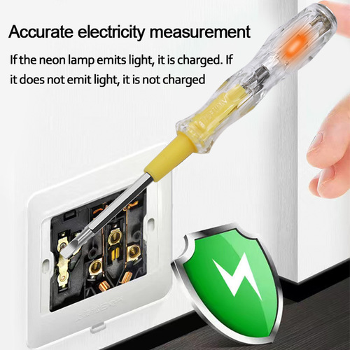 Electrician's test pen Dual-function household induction contact test pen Double-head dual-purpose cross-blade screwdriver