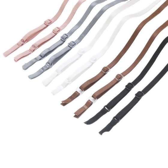Nylon underwear shoulder strap elastic adjustment non-slip belt high elastic belt black and white strap bra strap factory wholesale
