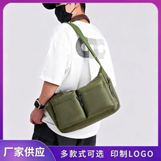 新款包包男女运动户外单肩包质感百搭斜挎包小众大容量女包箱包