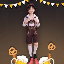 儿童慕尼黑巴伐利亚啤酒节男孩套装服饰万圣节派对表演服服装