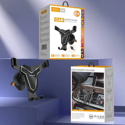 Weiyue brand large mirror suction disc car navigation bracket car air outlet instrument panel mobile phone navigation bracket (Car phone holder) - wei-xiyue-car-air-outlet-bracket-w22