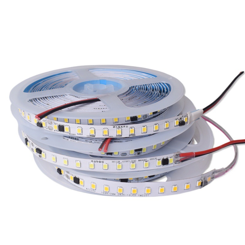 220v lámpara lineal LED adhesivo a prueba de agua sin conducción de alta tensión lámpara suave parche de ranura de línea tira de lámpara autoadhesiva