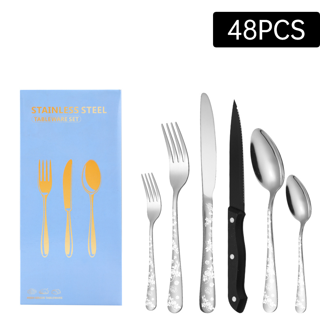 실버 48 세트 (검은 칼)