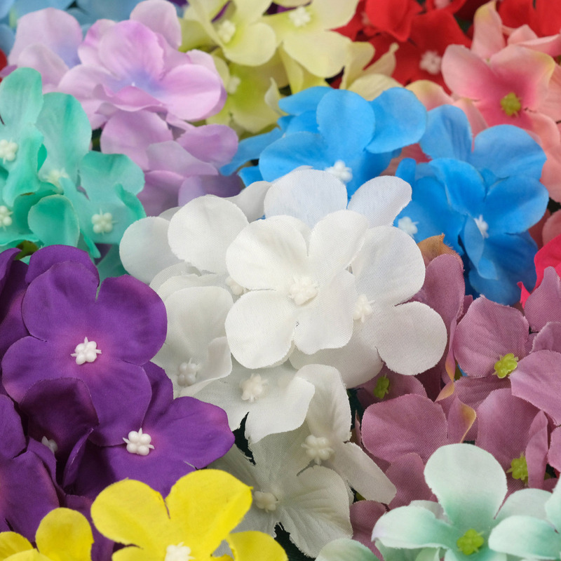 10 センチメートル模擬 4 枝 12 頭手作り DIY アジサイの花の壁の花束花の庭の花の装飾造花材料|undefined
