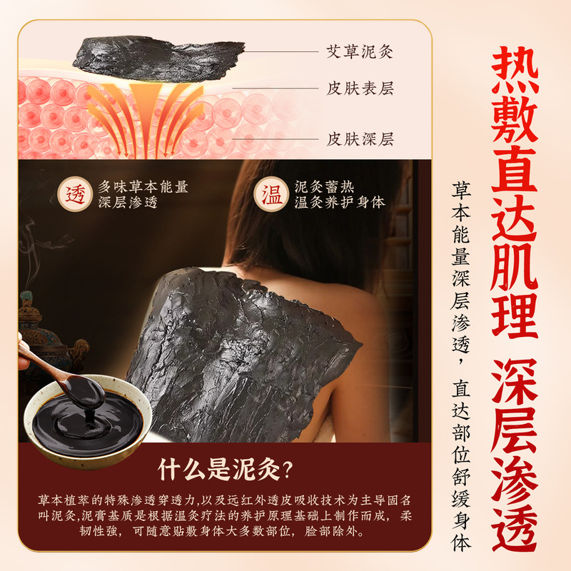 ヨモギ泥灸全身万能温湿布ハーブ温養温灸クリーム美容室温湿布マッサージ泥灸メーカー卸売|undefined