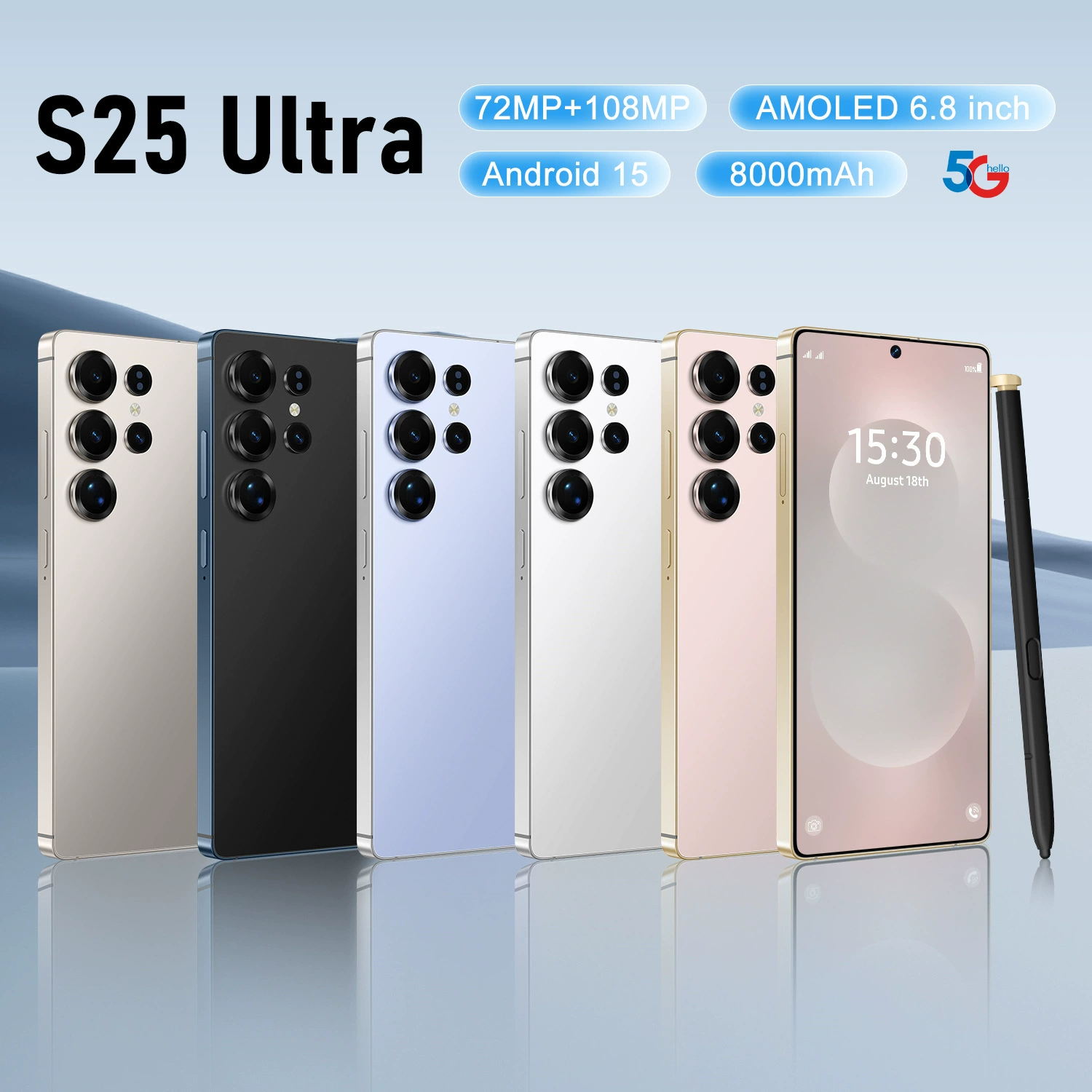 (Кросс-бордер торговля), мобильный телефон, S25, смартфон, 4G, 64 ГБ, широкий экран, (Физические), Amazon