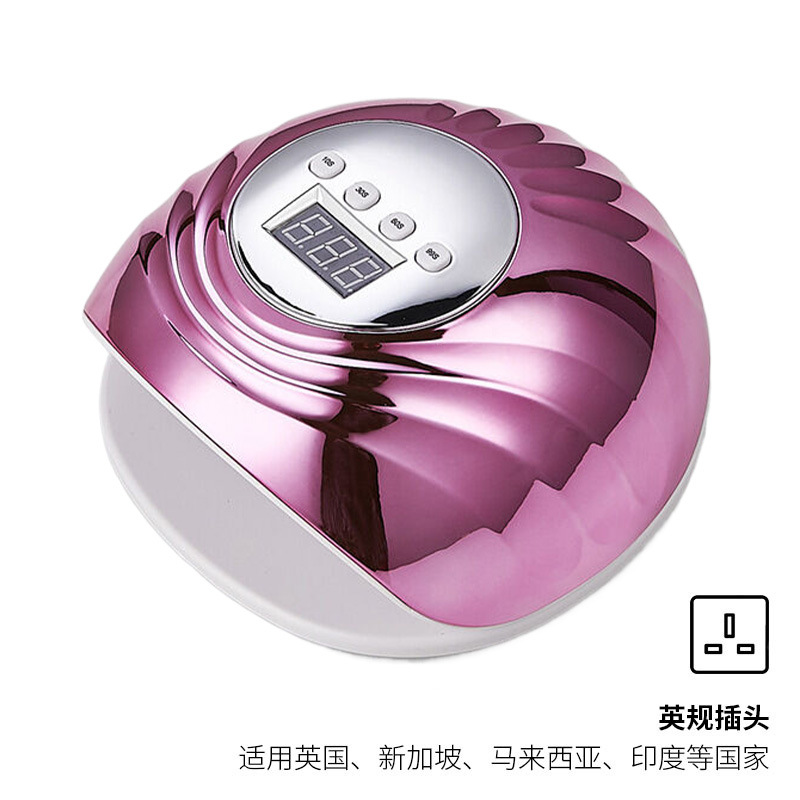 Lámpara de uñas de luz roja de alta potencia de 86W, lámpara de fototerapia UV LED para uñas, lámpara inteligente para curar uñas, transfronteriza