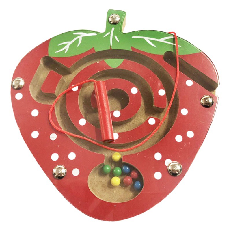Los niños al por mayor de madera magnética pluma magnética pequeño laberinto juguete regalo kindergarten educación temprana Juguetes