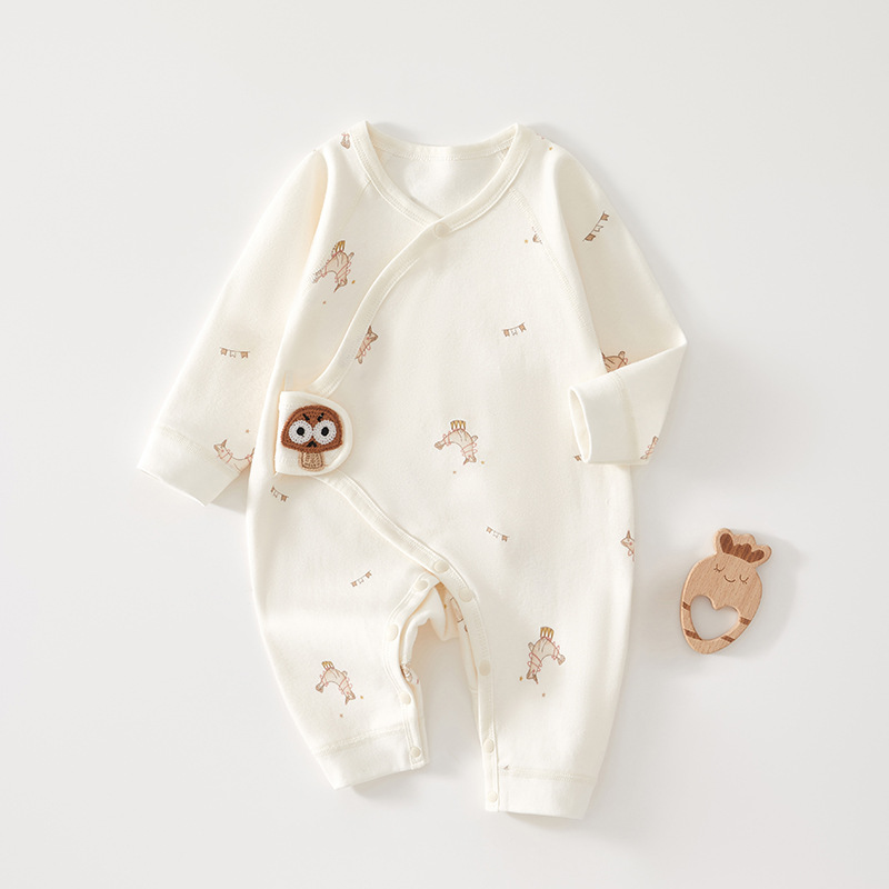 Baby Jumper primavera y otoño ropa de algodón 0 en junio ropa de mariposa recién nacida ropa de monje sin hueso