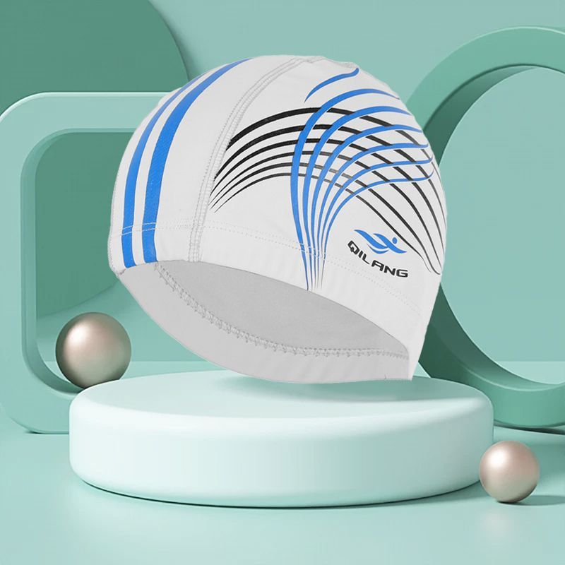 Sombreros de baño para hombres y mujeres pu adultos niños tela general no estrangulada cabeza larga fábrica de sombreros de baño comercio al por mayor