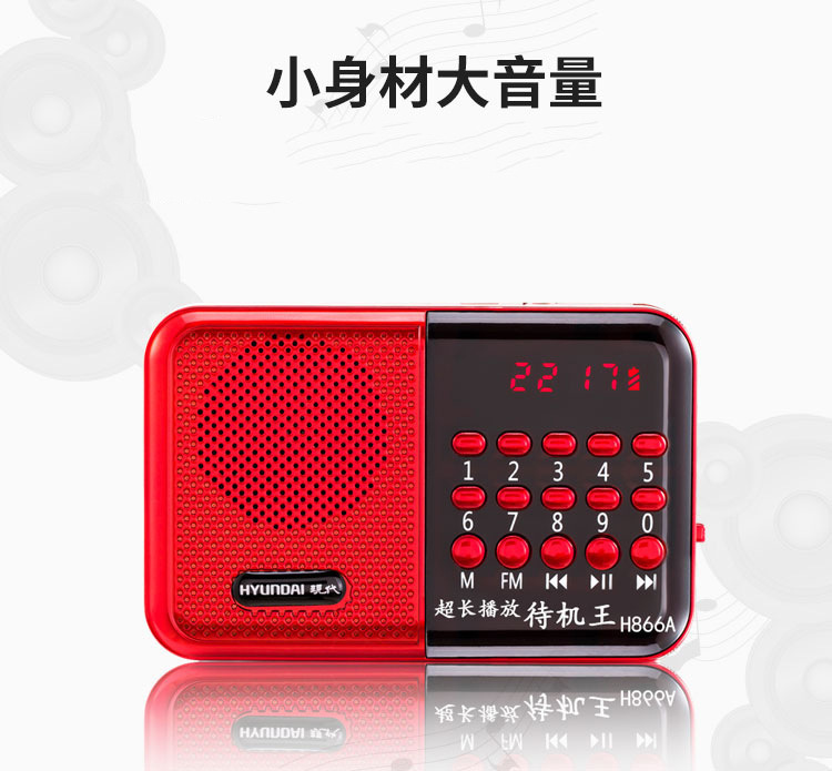 Jinzheng KK69BT Bluetooth 高齢者カードラジオ放送歌唱機ポータブル充電式プレーヤー|undefined