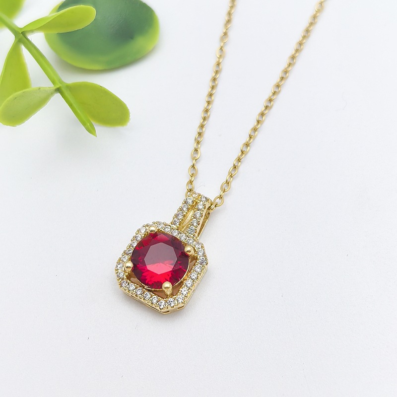 294*XL1431-11 gold cross chain red