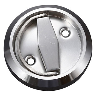 Vlen Invisible Door Lock 304 Stainless Steel Round Embedded Hidden Handle Pull Ring Door Lock Single Side Lock Byt-65