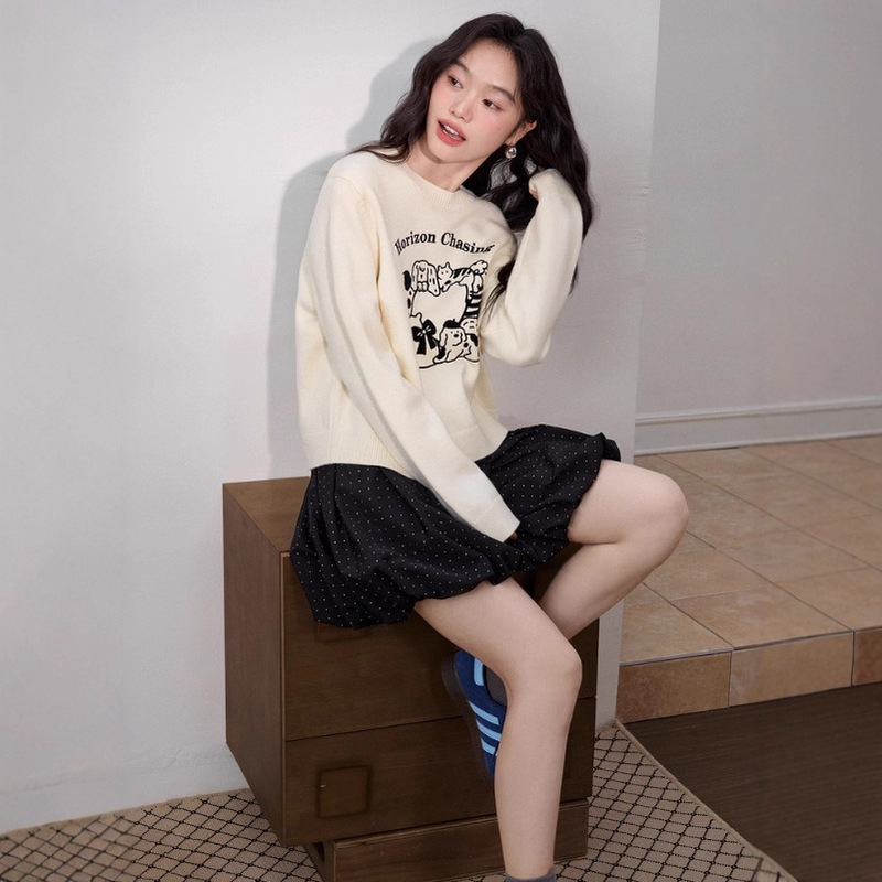 2025秋冬季新款女装宽松休闲上衣长袖内搭KSH2508016|undefined