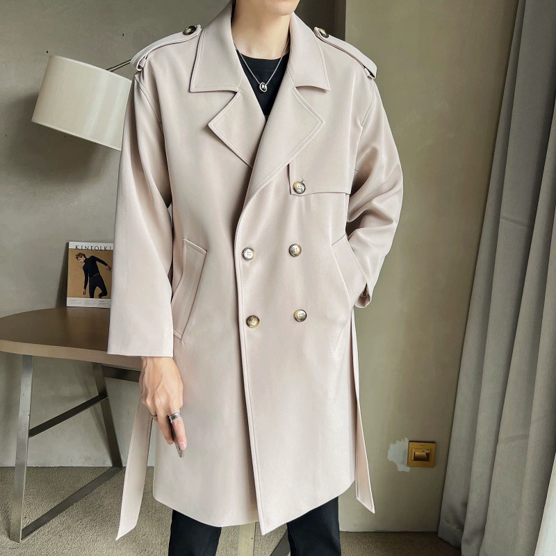 Демисезонная теплая длинная рубашка-пиджак для отдыха, модный trench coat английский стиль для мальчиков, оптовая продажа, корейский стиль, британский стиль