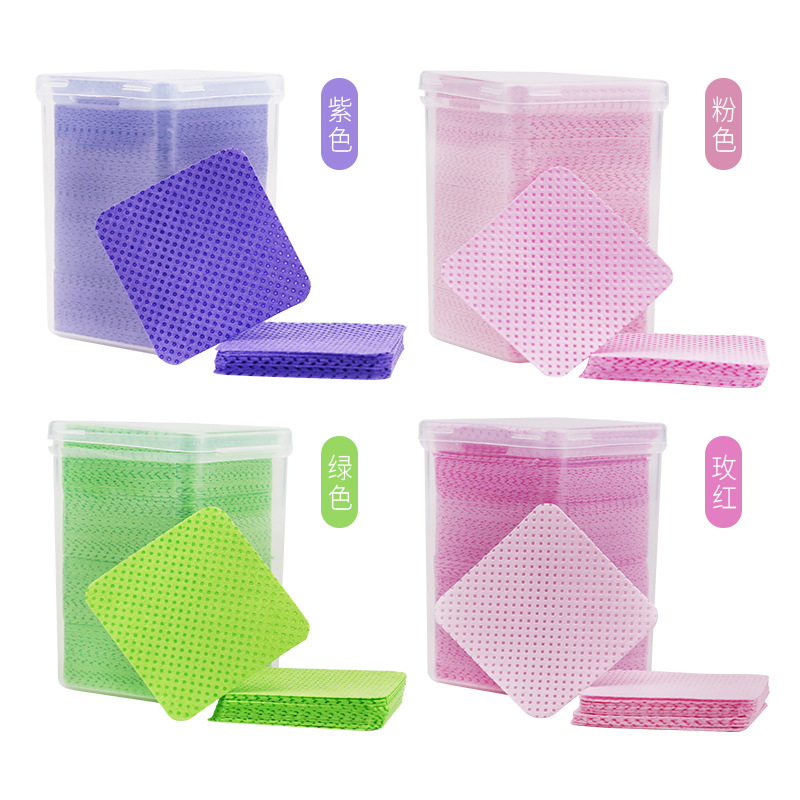 Botella de pegamento para pestañas paño de limpieza de boca algodón mágico limpieza pieza de algodón lavado de uñas pieza de algodón botella de pegamento limpieza limpie 1000 piezas