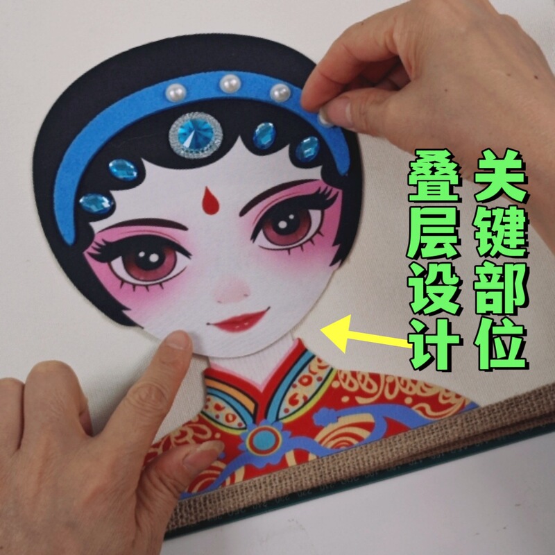 京剧脸谱手提袋手工diy材料包团建暖场沙龙活动优选diy手工材料包|undefined