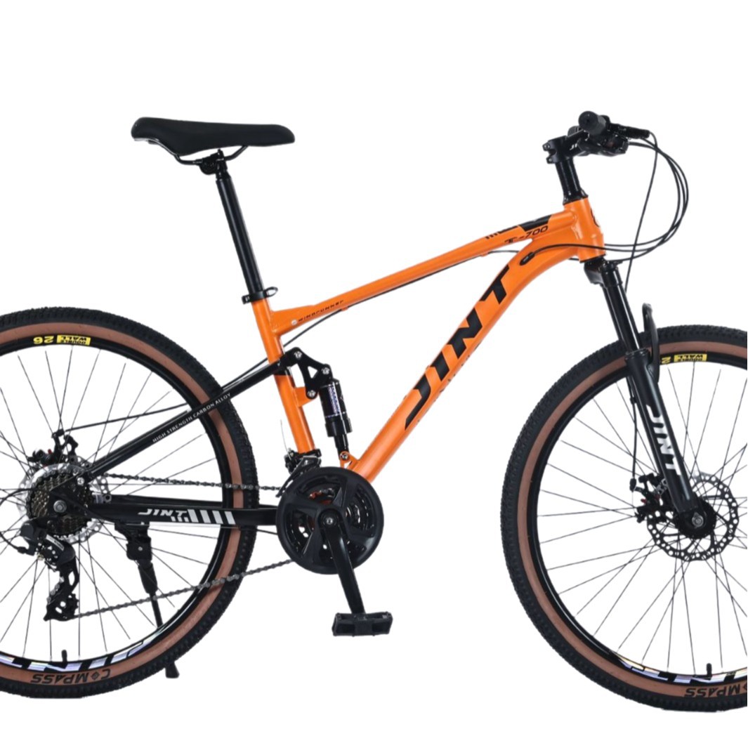 Bicicleta de montaña de velocidad variable transfronteriza doble amortiguación juvenil cross-country bicicletas de paso ligeras para hombres y mujeres