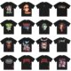 American Fashion Brand VLONE JERRY Big V Short Sleeve Street Couple High Street VTG Casual T-Shirt Black Mamba Half Sleeve Summer