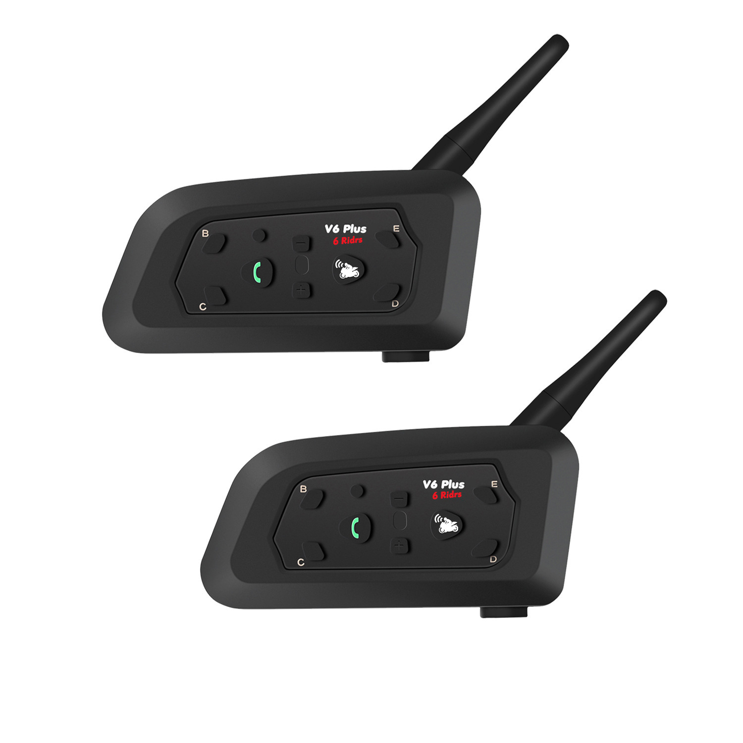 V6-1200 Motorcycle Helmet Bluetooth Intercom 1200m Dual-Mode Riding Bluetooth Intercom