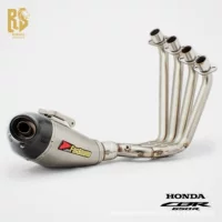 RS оригинальная модифицированная полноразмерная выхлопная труба CBR650R с нижним выходом FORSOUND, прямая с глушителем, для создания обратного давления.
