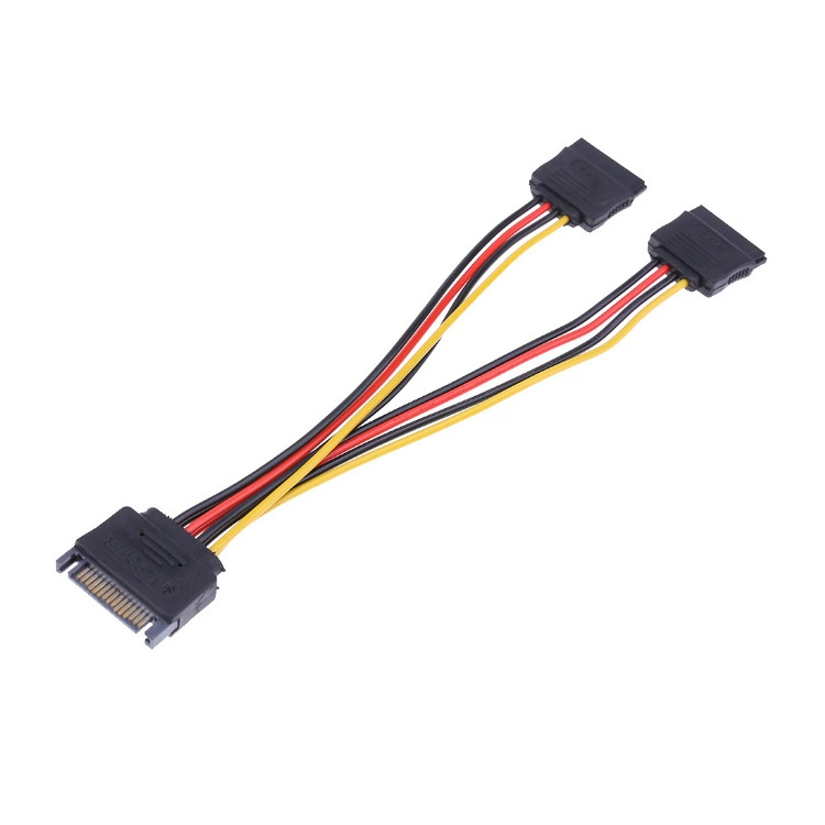 Заводская прямая продажа SATA 1.2-поле питания, один разъем 15P общий последовательный порт к двум SATA кабелям