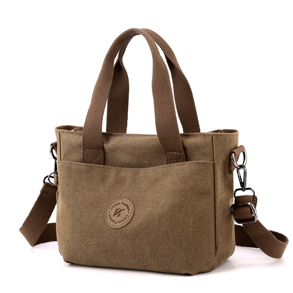 Brown K-1699 cotton canvas bag