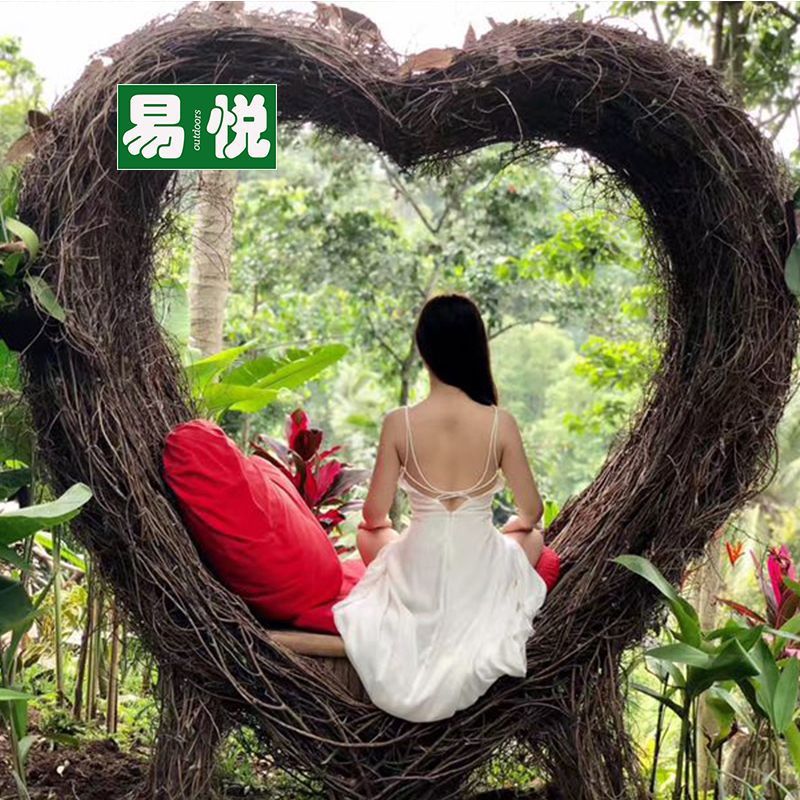 Columinar al aire libre con el mismo amor gran jaula de pájaros disparo props escénico tarjetas perforación nido de pájaros creativo celebridad en línea de Bali