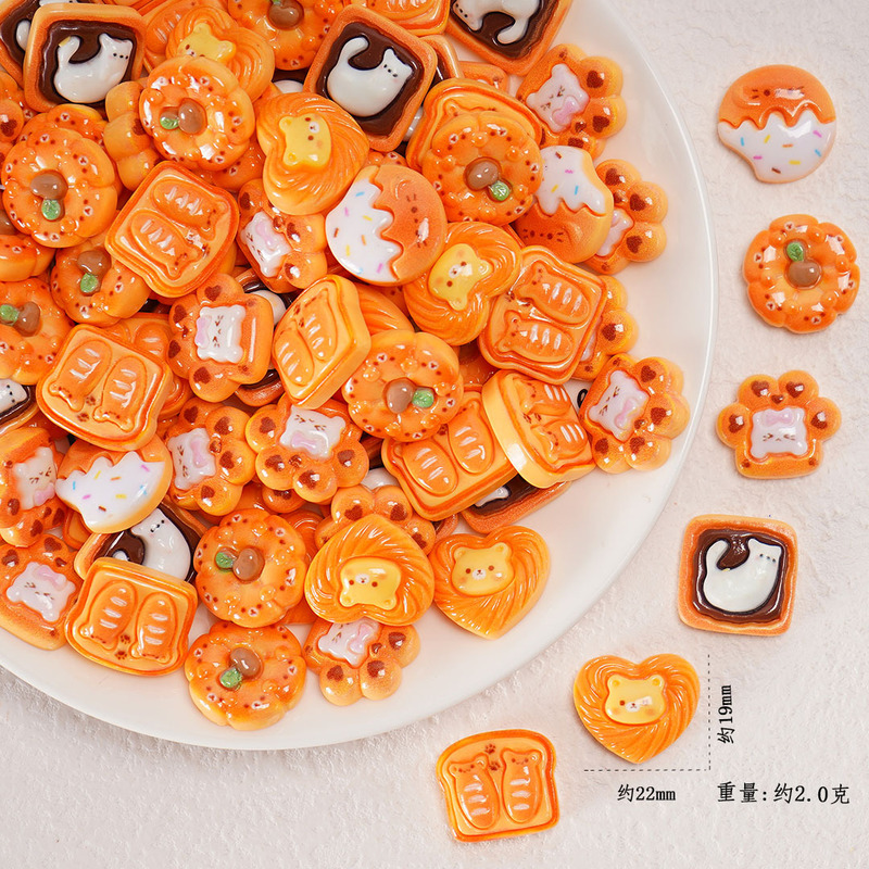 食品おもちゃパンシミュレーションミニチュア食品おもちゃ小さな装飾品樹脂 diy ジュエリーアクセサリーコンビニスーパーマーケット材料|undefined
