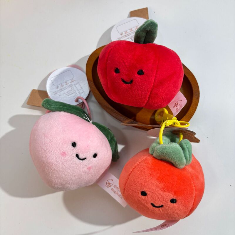 美しい意味のフルーツぬいぐるみペンダントショートぬいぐるみキーホルダーアップル人形バックパック人形かわいいティーンエイジャーアクセサリー|undefined