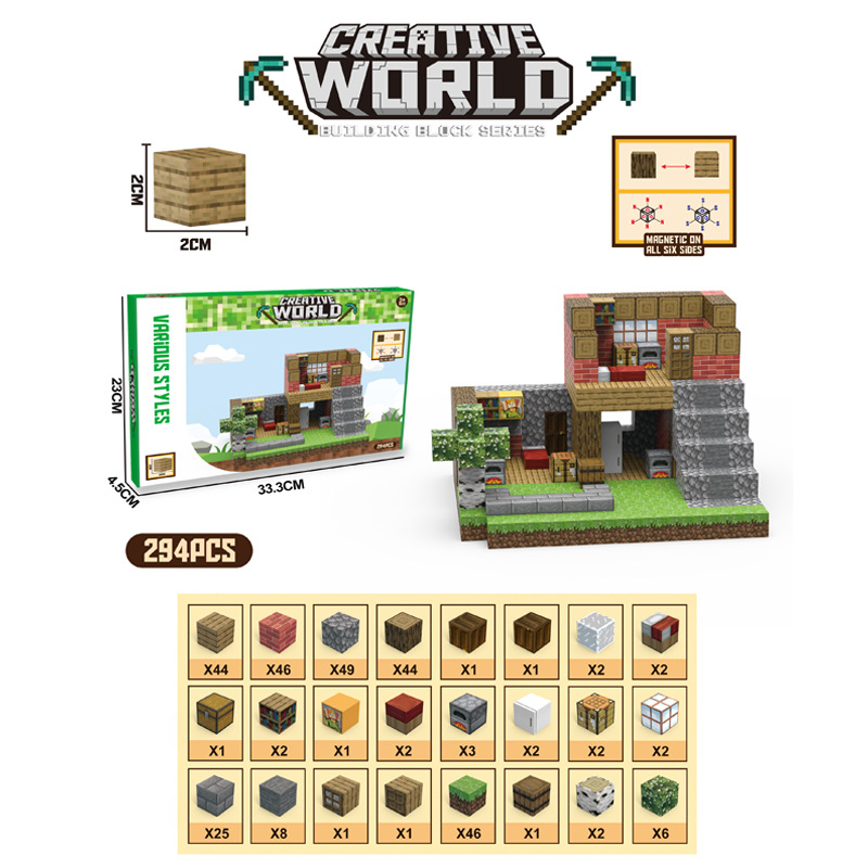 [luxury small building-294pcs] english color box