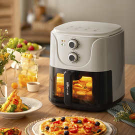 小熊（Bear）空气炸锅 家用智能电炸锅无油烟多功能炸薯条机烤炸