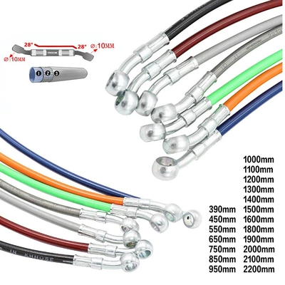 Motosiklet elektrikli avtomobil PTFE AN3 yüksək təzyiqli əyləc yağı borusu
