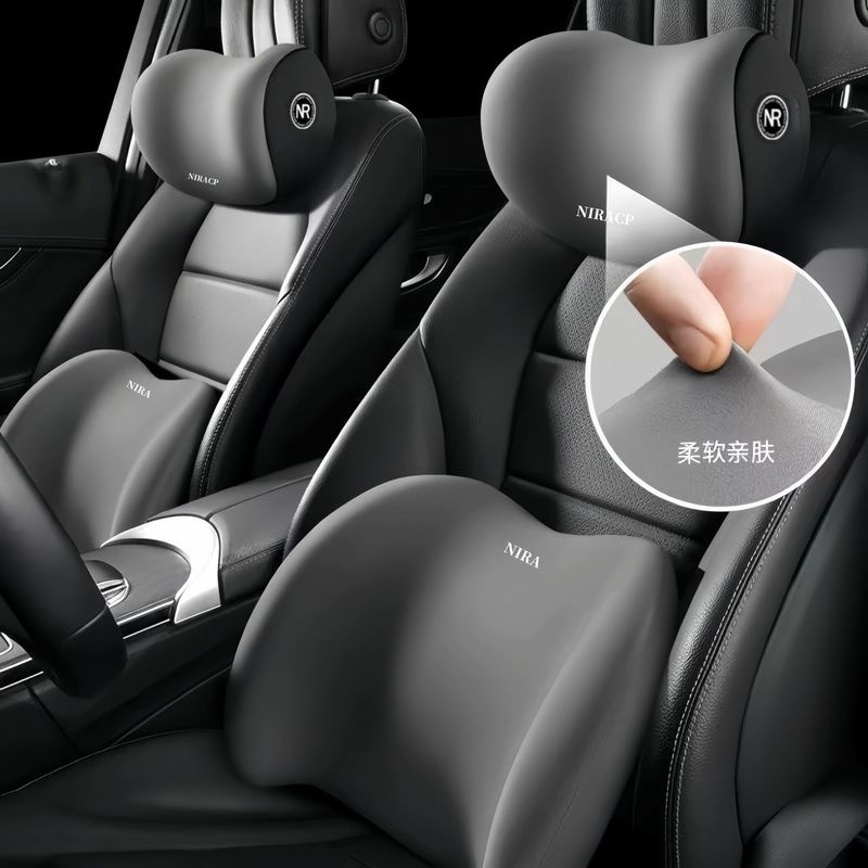 自動車の腰は肩掛けを保護して車用の枕のシートのクッションの車載の背もたれの記憶の綿の腰の背もたれのクッションの自動車のヘッドレストを保護します。|undefined