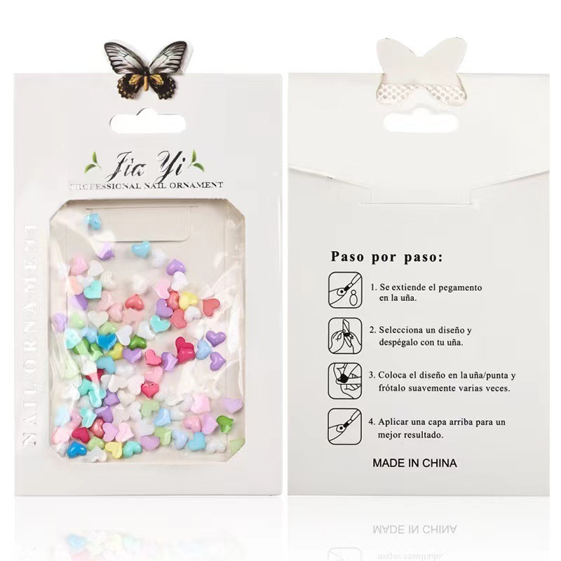 Mini tamaño pequeño Camelia color caramelo dopamina joyería de uñas amor Accesorios