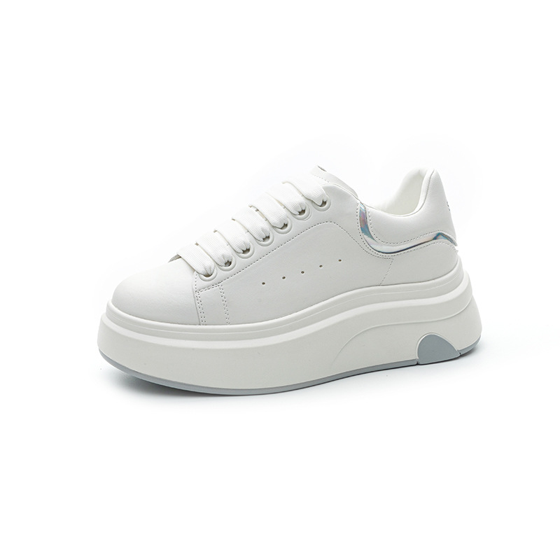 Giày sneaker nữ đế dày thời trang mùa xuân 2026 thiết kế cá tính tăng chiều cao — M2708 màu xám, M2708 màu đỏ, M2708 màu đen