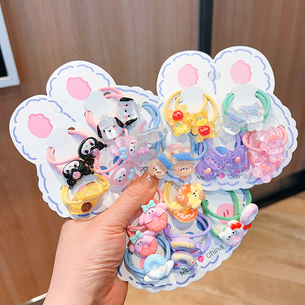 Cute children's elastic cartoon hair rope