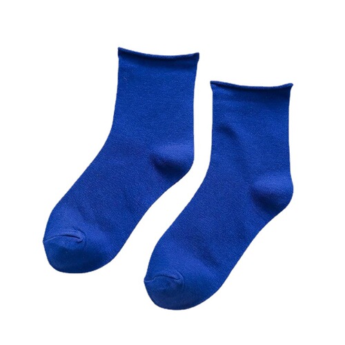 White ribbed ankle socks for spring and summer, breathable and comfortable, simple and versatile, suitable for young girls, crew length, wholesale.